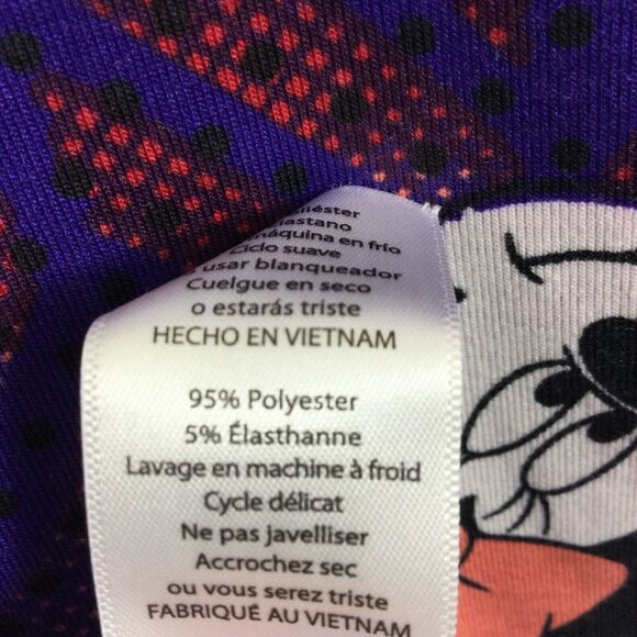 Lularoe Womens Irma Disney Minnie Mouse Short Sleeve Blouse Top Purple Multi L - Picture 11 of 12